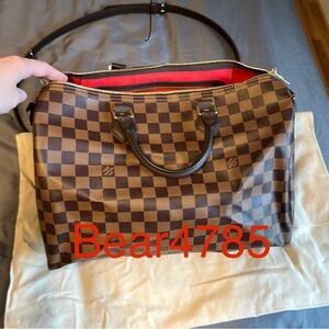 🚫SOLD🚫 Brand New Authentic Louis Vuitton Speedy Bandoulière 35 Damier Ebene